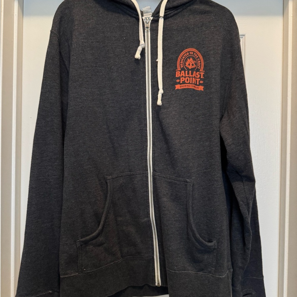 Ballast Point Heather Gray Zip-Up Hoodie